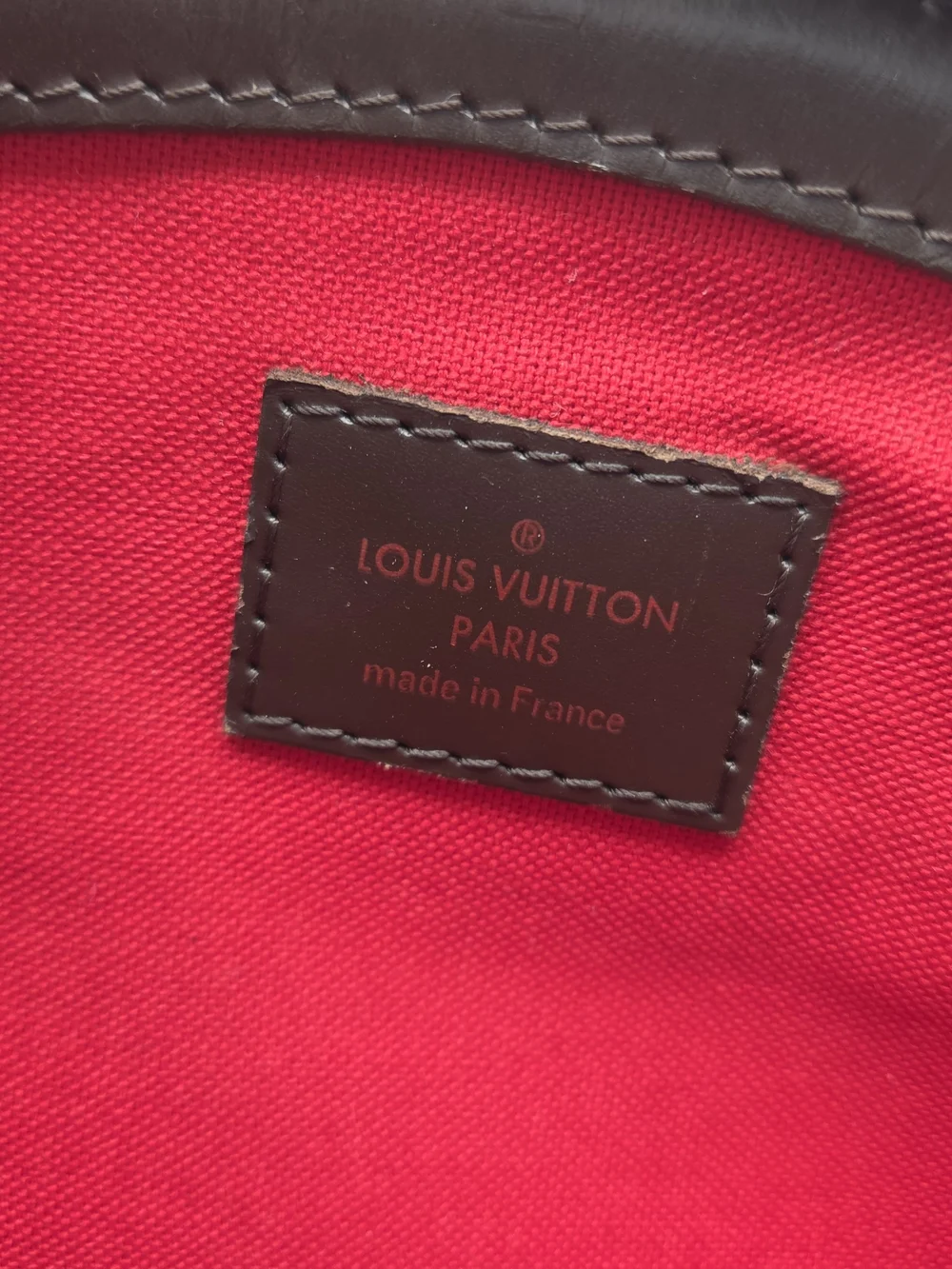 Authentic Louis Vuitton Damier Ebene Verona PM Brown Purse & Dust Bag
